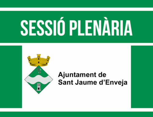 Sessió plenària de l’Ajuntament de Sant Jaume d’Enveja (25-04-22)