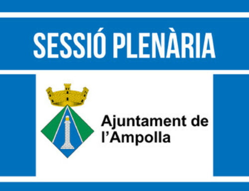 Sessió Plenària de l’Ajuntament de l’Ampolla (09-06-22)