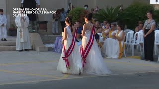 Festes Majors de Deltebre: Ofrena en honor a la Mare de Déu de l'Assumpció