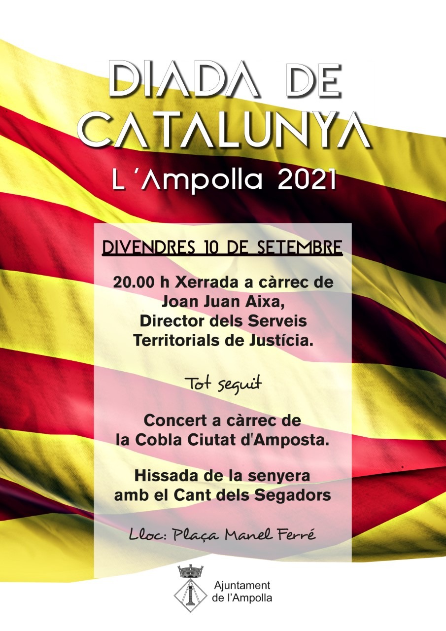 L’Ampolla commemora la Diada amb una conferència, música de cobla i la hissada de la senyera