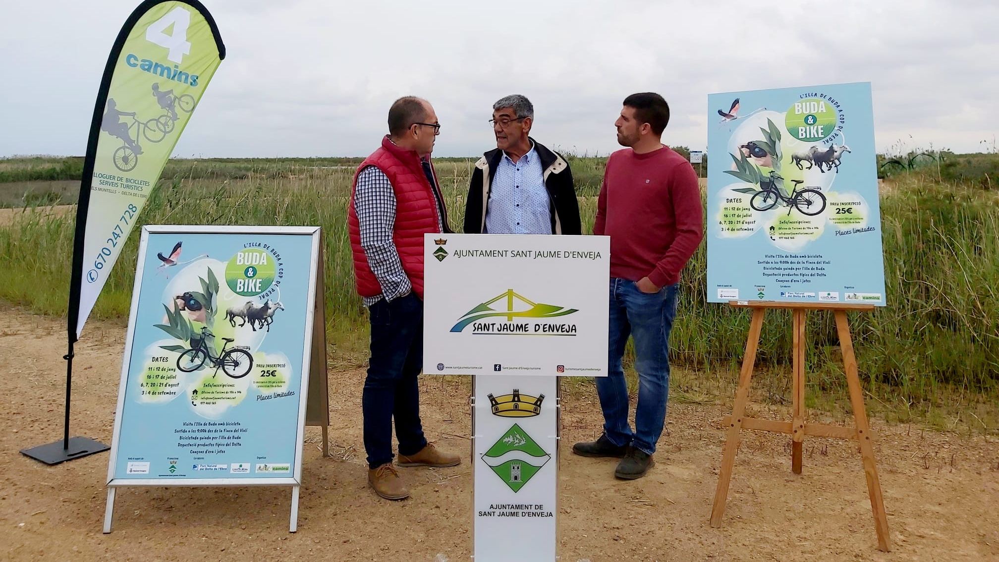 Sant Jaume amplia fins a 5 caps de setmana les sortides de la ‘Buda&Bike’ per a conèixer l’Illa de Buda
