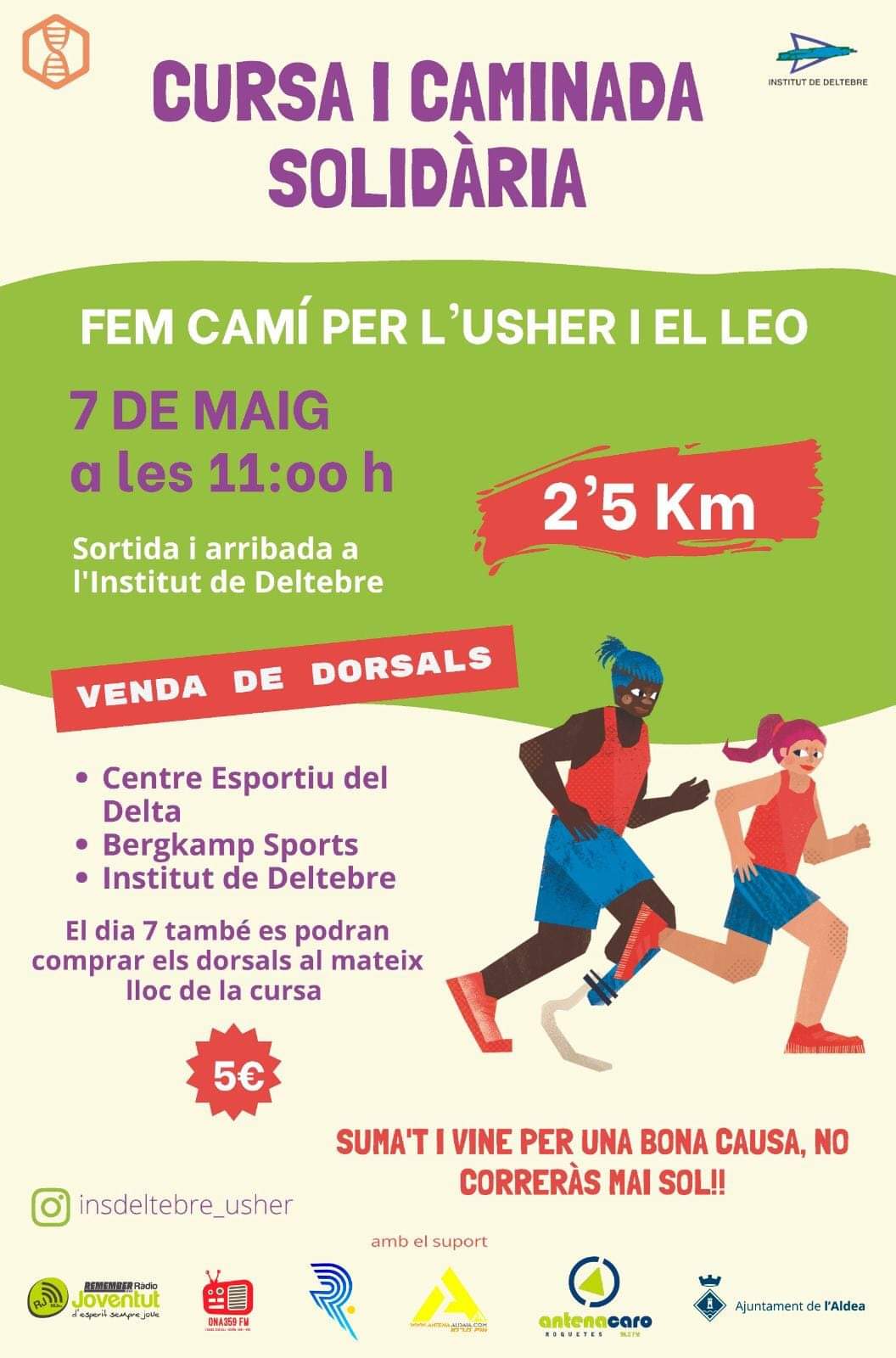 Caminada solidària a Deltebre per ajudar Leo Tomàs i recaptar fons per a la investigació de la Síndrome d’Usher 1B