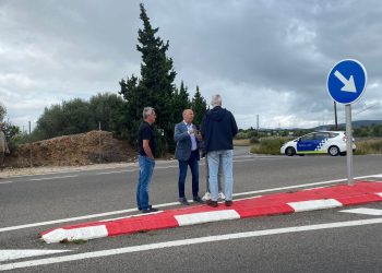 El govern de l’Ampolla visita la ubicació de les noves rotondes a l’N-340