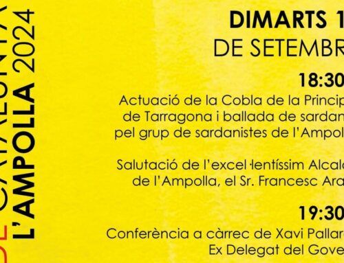 Conferència de Xavi Pallarés, ex Delegat del Govern, acte estrella de la Diada a l’Ampolla