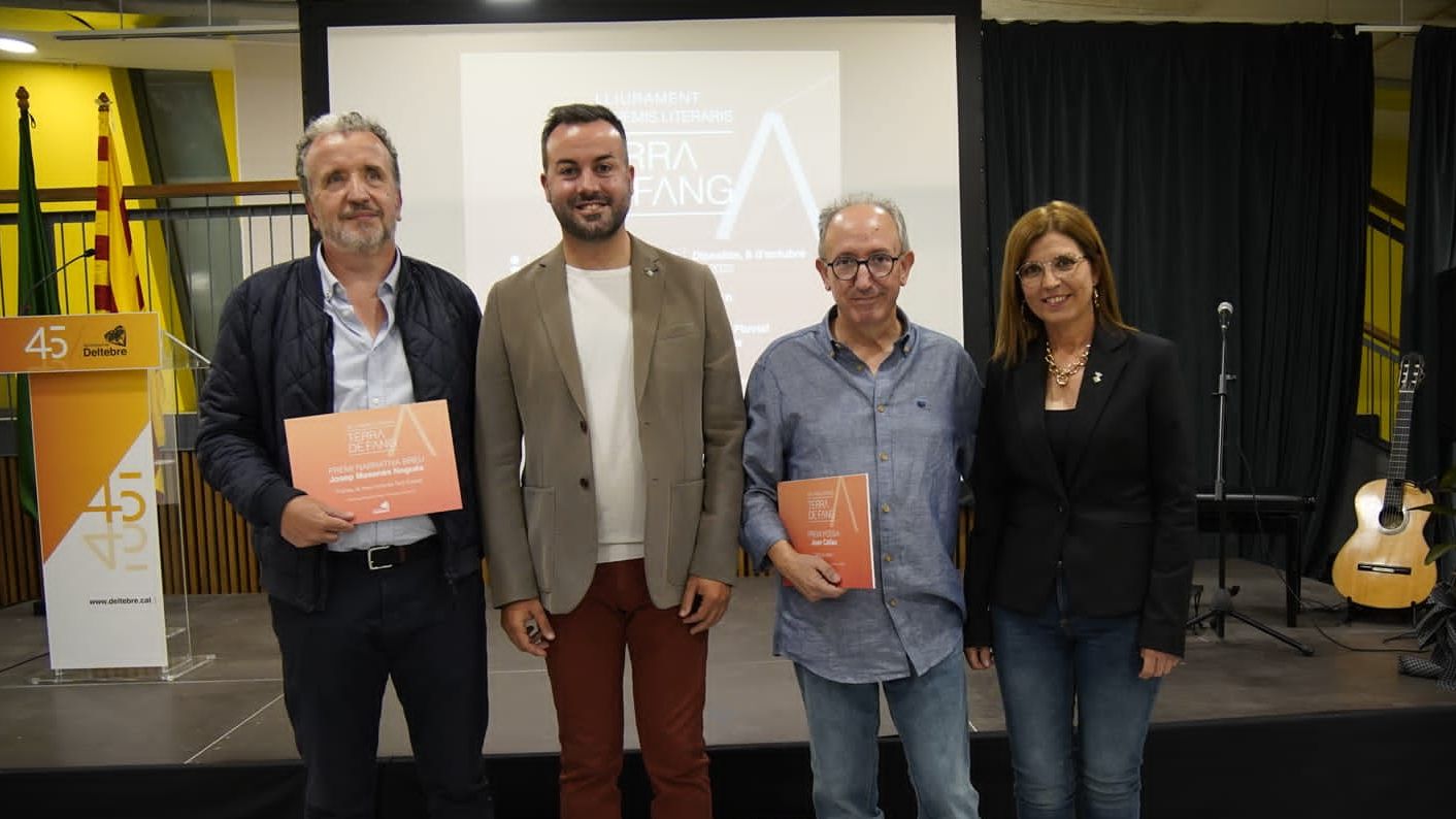 Josep Masanés, de Maó, i Joan Callau, de l’Ametlla de Mar, guanyadors de la XXV edició dels premis Terra de Fang