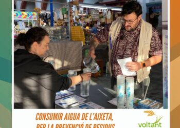 Consumir aigua de l’aixeta, per la prevenció de residus