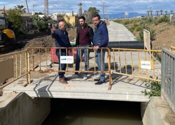 Deltebre avança en les obres del desaigüe del Préstamo