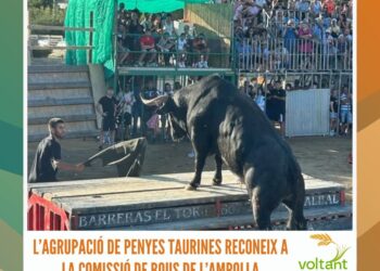 L’Agrupació de Penyes Taurines de les Terres de l’Ebre reconeix a la comissió de l’Ampolla