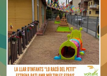 La llar d’infants “Lo racó del petit” estrena pati amb múltiples espais