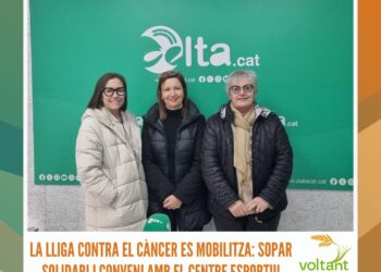 La Lliga Contra el Càncer es mobilitza: sopar solidari i conveni amb el Centre Esportiu