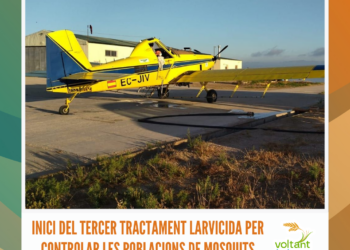 Inici del tercer tractament larvicida per controlar les poblacions de mosquits al Delta