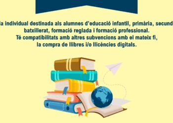 L’Ampolla obre el termini per sol·licitar ajuts per a llibres escolars, ara compatibles amb altres subvencions