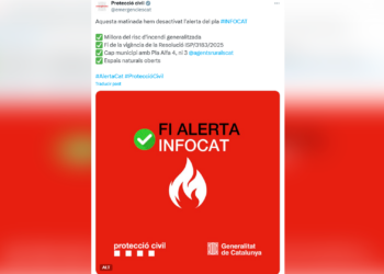 La Generalitat desactiva l’alerta del Pla especial d’emergències per incendis forestals de Catalunya (Infocat)