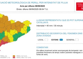 Les classes al Montsià i el Baix Ebre han acabat a les 14 hores per la previsió de pluges intenses