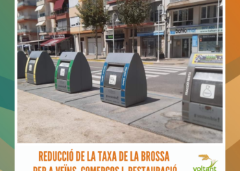 Reducció de la taxa de la brossa per a veïns, comerços i restauració a l’Ampolla