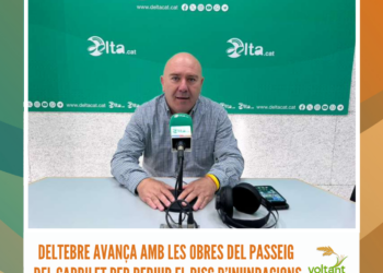 Deltebre avança amb les obres del Passeig del Carrilet per reduir el risc d’inundacions