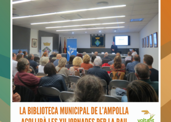 La Biblioteca Municipal de l’Ampolla acollirà les XII Jornades per la Pau
