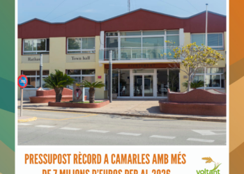 Pressupost rècord a Camarles amb més de 7 milions d’euros per al 2026