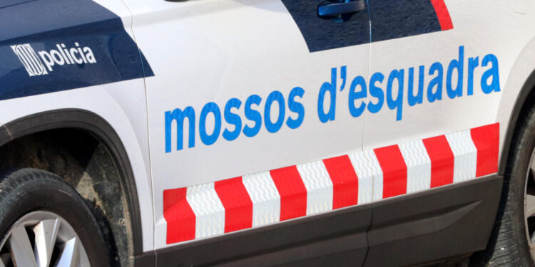 Detall del lateral d'una patrulla dels Mossos d'Esquadra