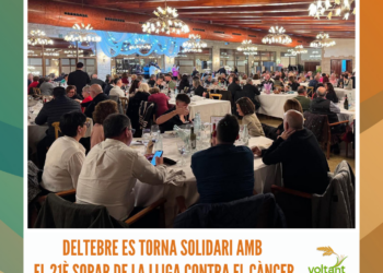 Deltebre es torna solidari amb el 21è Sopar de la Lliga contra el Càncer