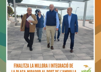 Finalitza la millora i integració de la plaça-mirador al port de l’Ampolla