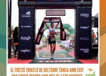 El tretzè Triatló de Deltebre tanca amb èxit una edició rècord amb més de 1.670 inscrits