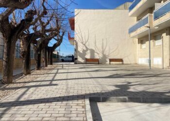 Finalitzen les obres al Passeig del Centre del barri del Conill de l’Ampolla