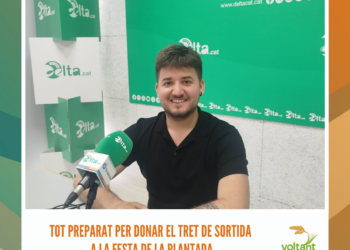 Tot preparat per donar el tret de sortida a la Festa de la Plantada de Sant Jaume d’Enveja
