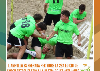 L’Ampolla es prepara per viure la 28a edició de l’Open Futbol Platja a la platja de les Avellanes