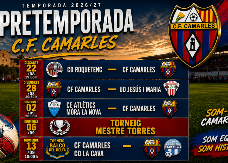 El CF Camarles continua la pretemporada amb una nova prova davant el Jesús i Maria