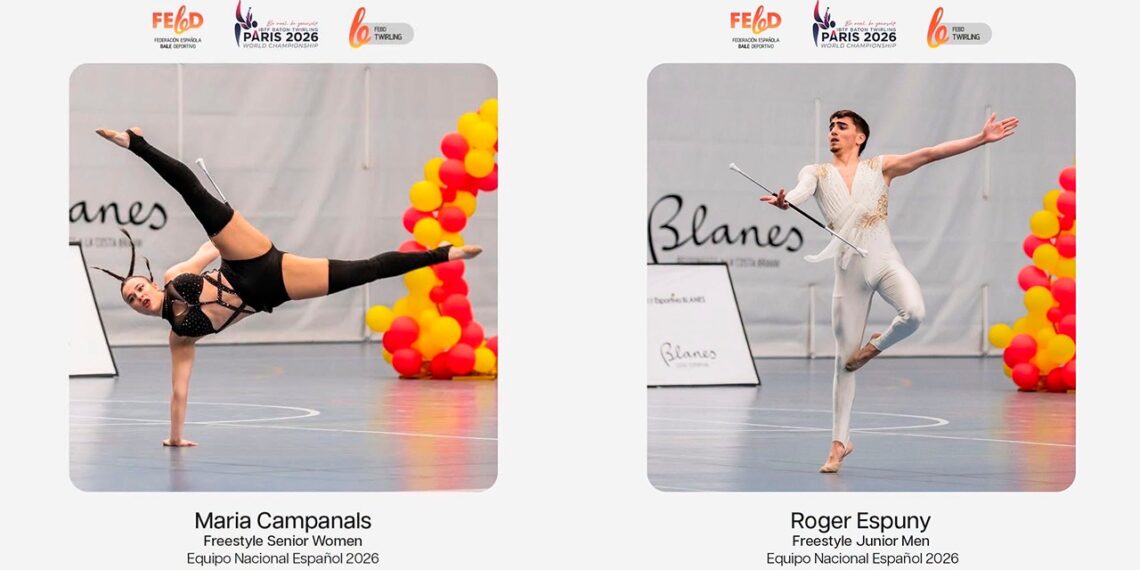 Maria Campanals i Roger Espuny, al Mundial de Twirling IBTF 2026