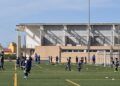 entrament de fútbol de l'Escola de Futbol La Cava