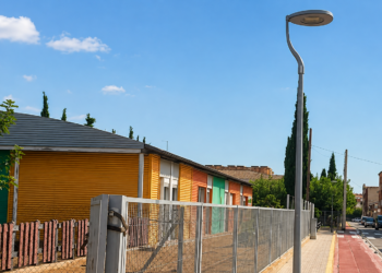Carrer de Camarles amb llum LED