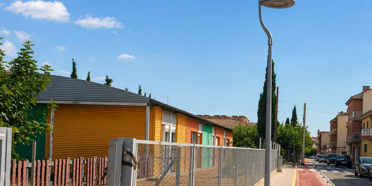 Carrer de Camarles amb llum LED