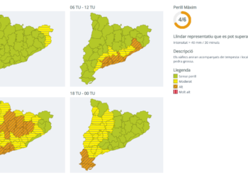 Les Terres de l’Ebre, sota vigilància per fortes pluges